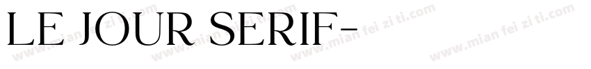 Le Jour Serif字体转换
